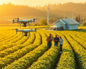 Agricultura inteligente: drones e IA para colher mais, usar menos