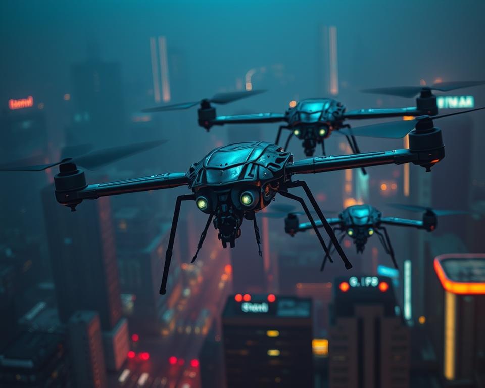 Drones insetos inspirados por Black Mirror
