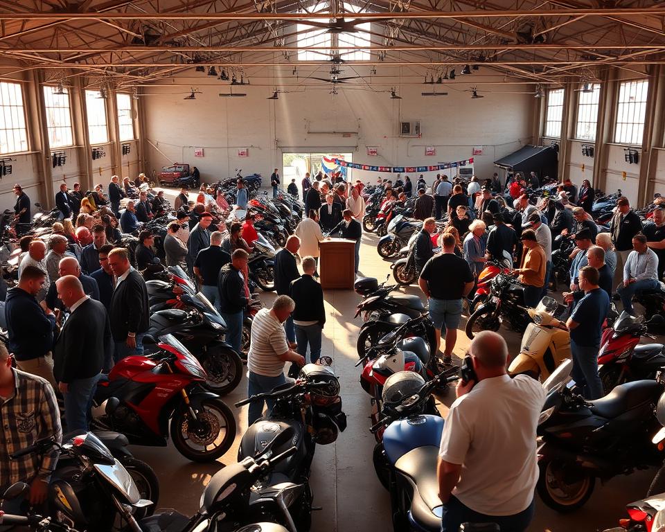 Leilão de motos recuperadas de Financiamento