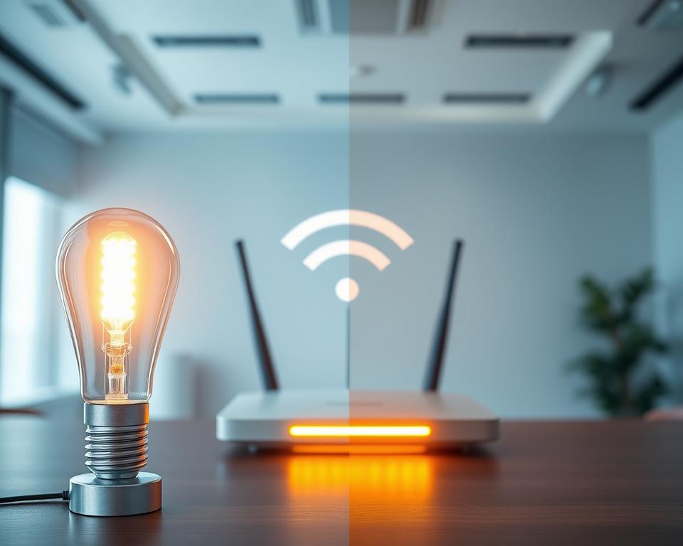 Li-Fi vs Wi-Fi comparativo
