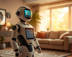Robôs com IA cuidando de idosos: futuro da saúde domiciliar