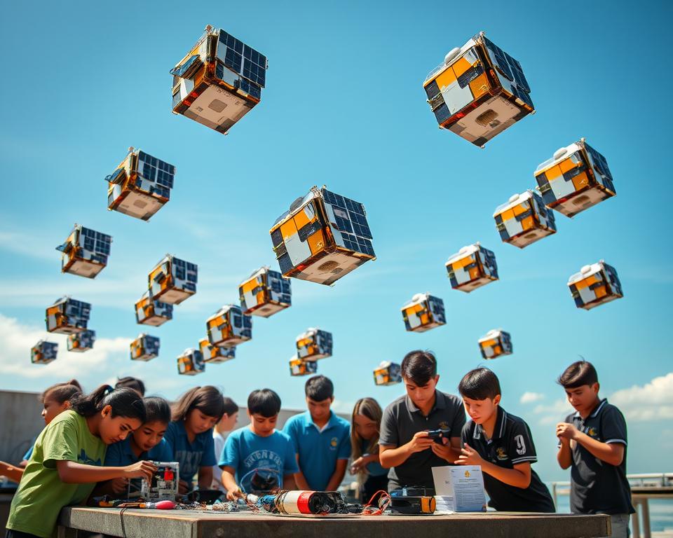 Satélites CubeSat feitos em escolas brasileiras