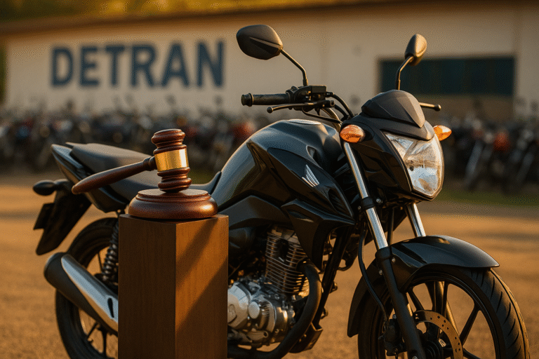Leilão de motos do Detran