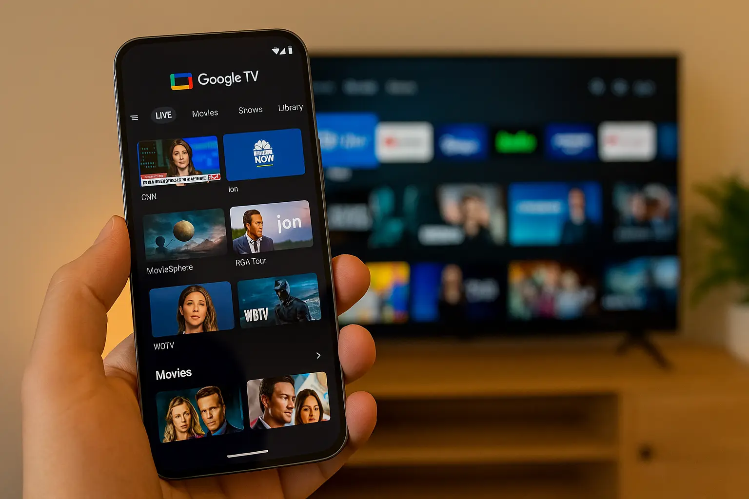Google TV libera +800 canais grátis