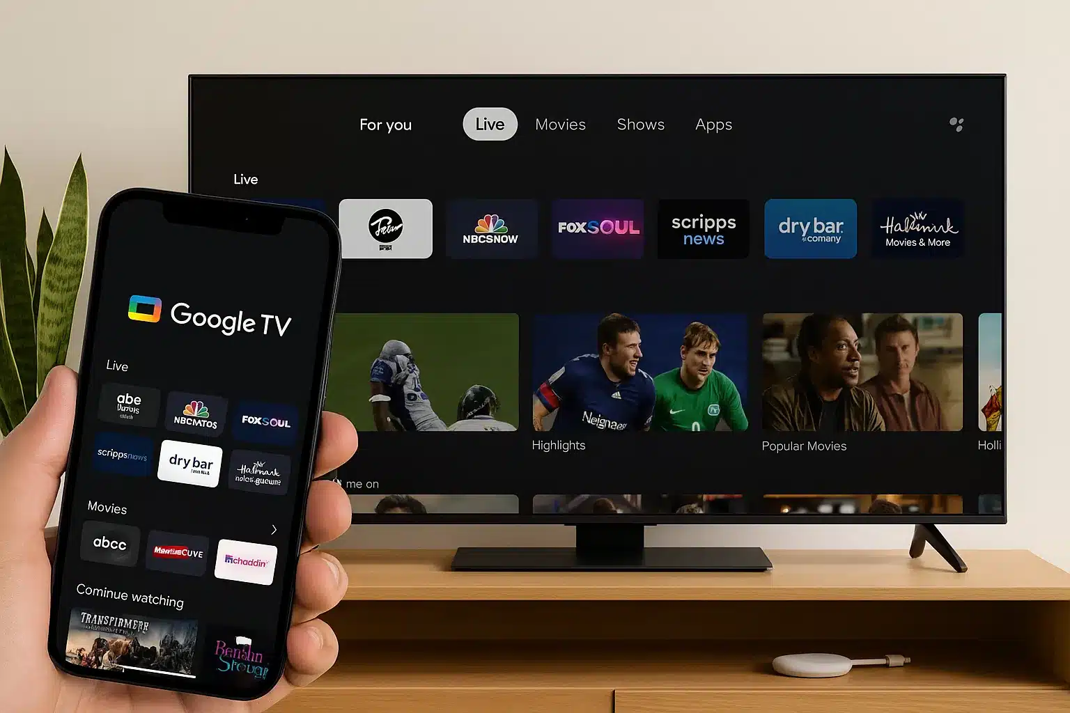 Mais de 800 canais liberados no Google TV 📺🔥