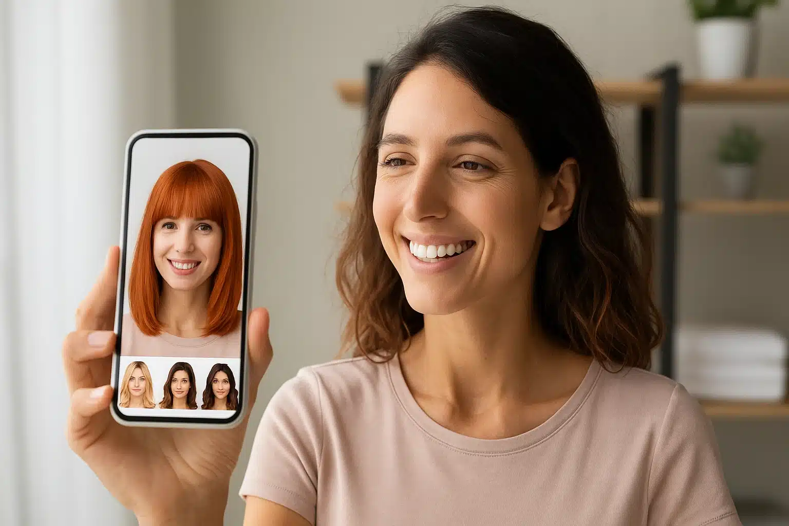 Teste novos cortes de cabelo direto no celular! 💇‍♀️