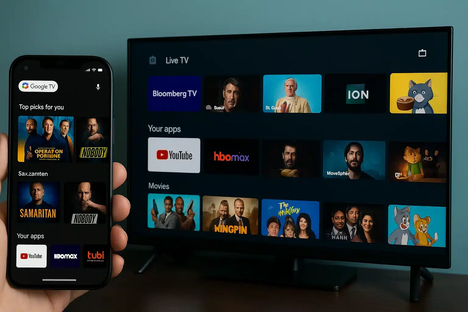 800 Canais, Filmes e Séries Grátis com o Google TV