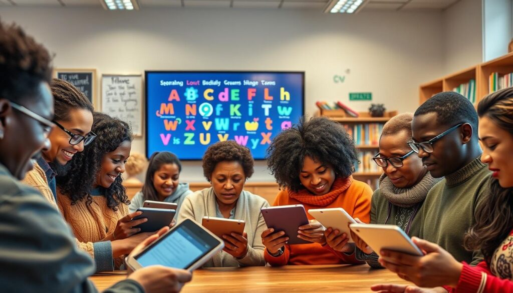 app de alfabetização para adultos