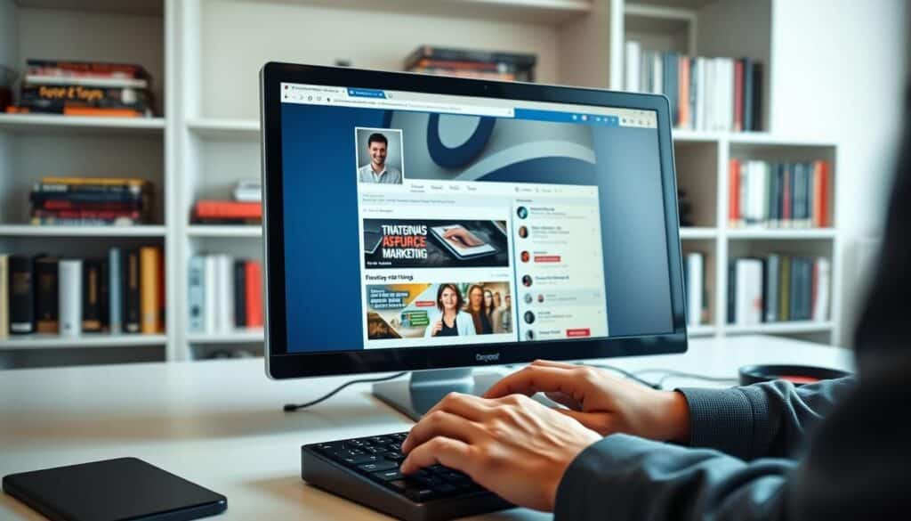 visitou perfil facebook