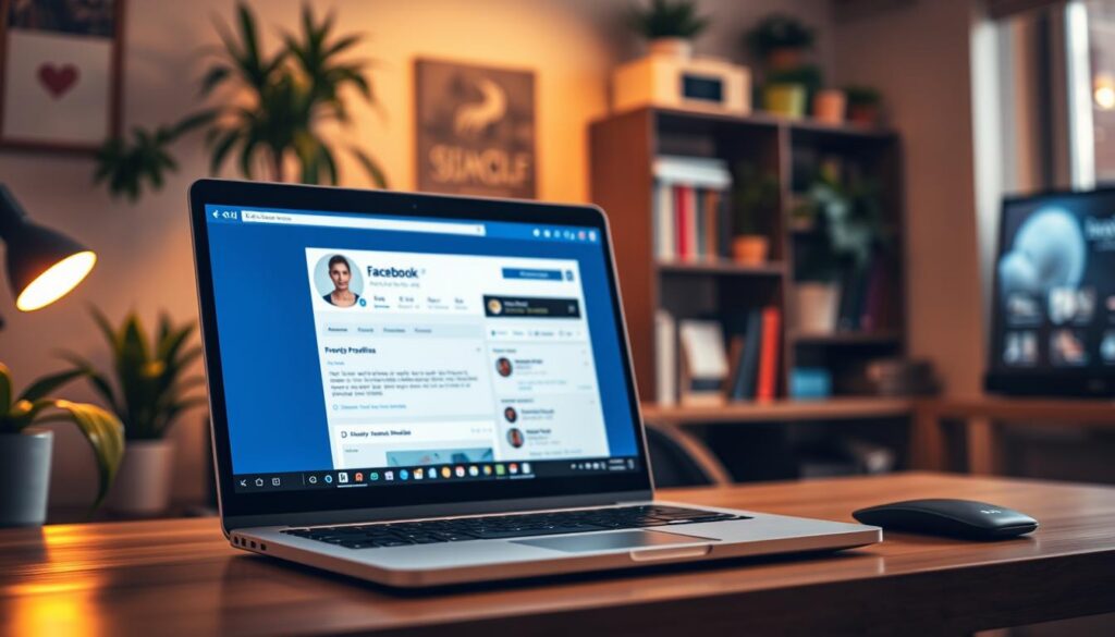 visitou perfil facebook