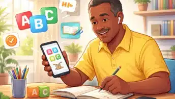 Alfabetização de adultos pelo celular: aprenda do zero 📱✨