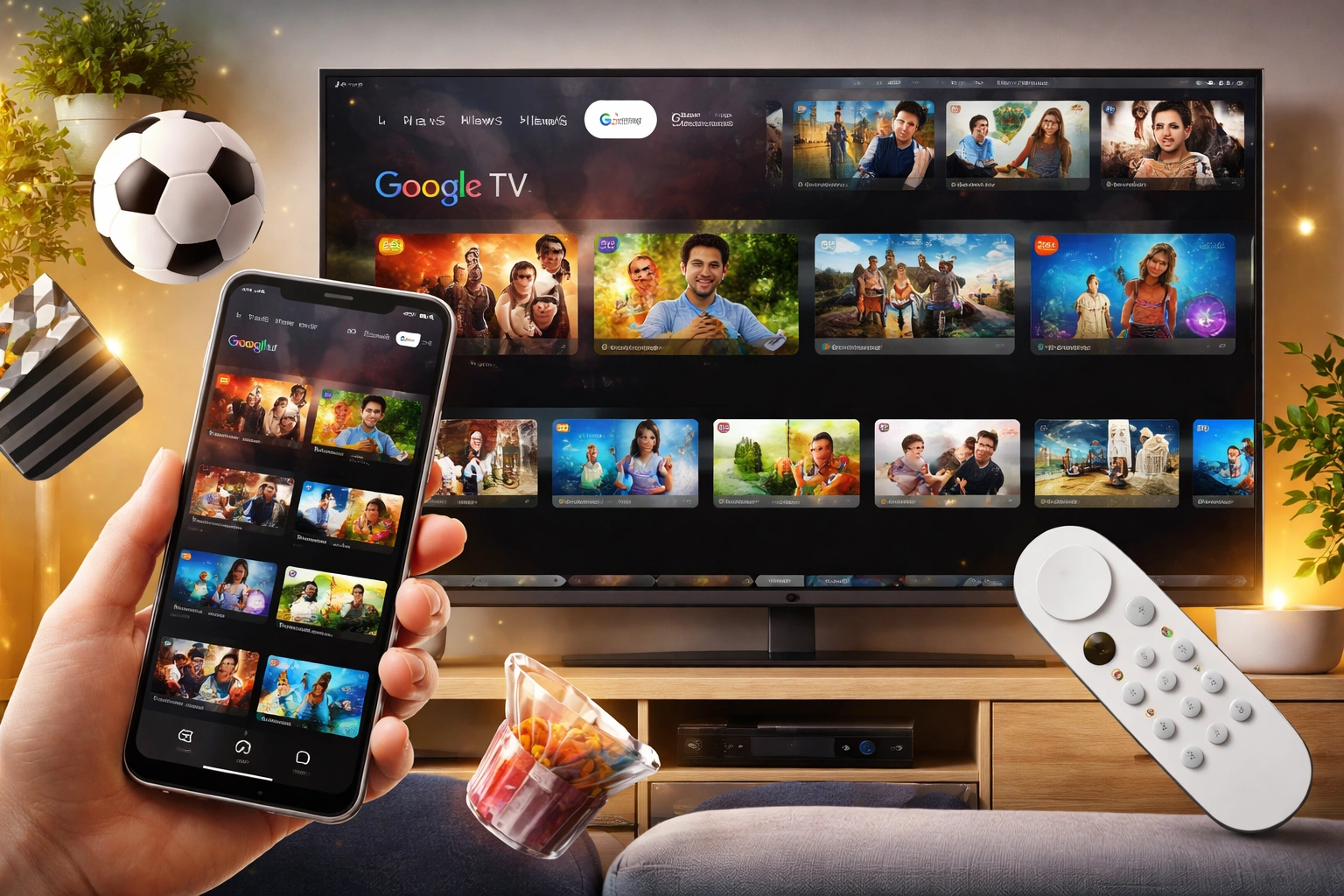 Mais de 800 Canais Grátis com Google TV no Celular 📺✨