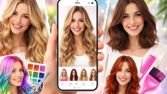 Teste cortes e cores antes de mudar o cabelo 💇‍♀️