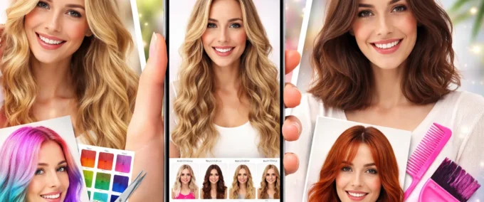Teste cortes e cores antes de mudar o cabelo 💇‍♀️
