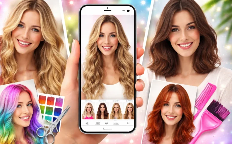 Teste cortes e cores antes de mudar o cabelo 💇‍♀️