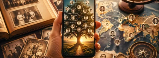 Descubra Histórias da Família Pelo Sobrenome no Celular