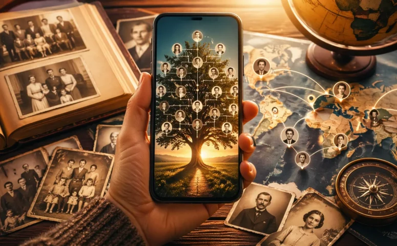 Descubra Histórias da Família Pelo Sobrenome no Celular