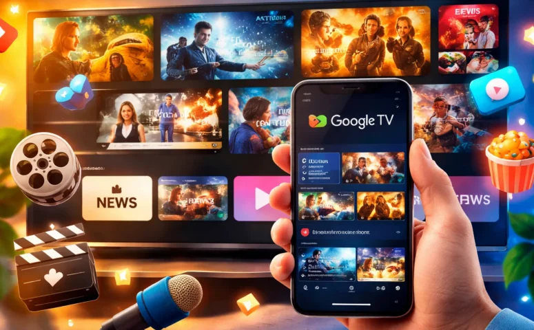 Google TV com +800 canais grátis no celular 📺✨