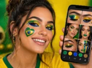 Ideias de Makes para a Copa do Mundo no Celular