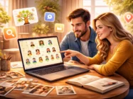 Montar a árvore genealógica com apps de sobrenome