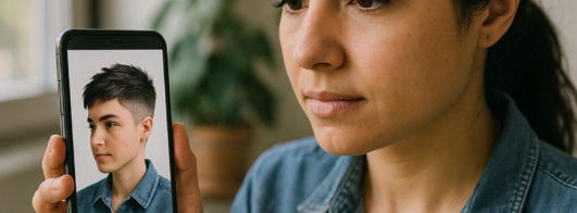 Testar Cortes de Cabelo no Celular