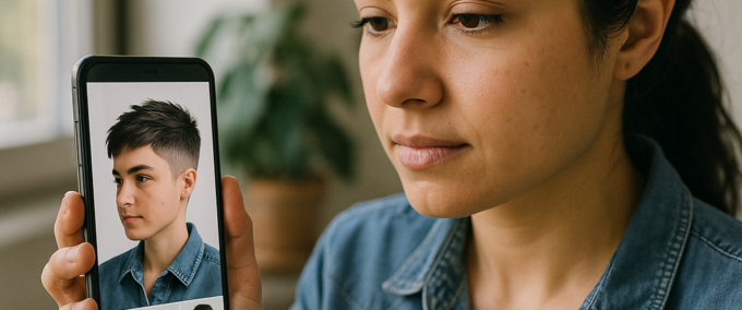 Testar Cortes de Cabelo no Celular