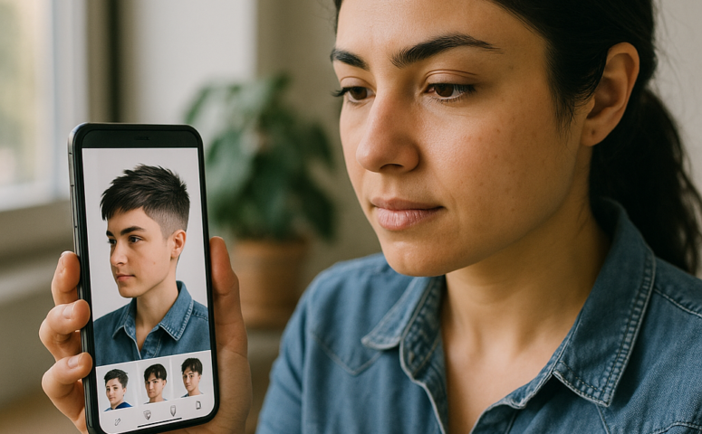 Testar Cortes de Cabelo no Celular