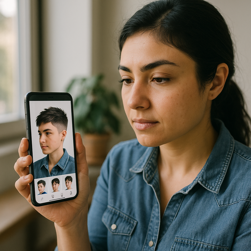 Testar Cortes de Cabelo no Celular