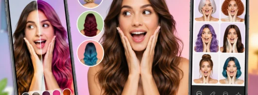 Apps Que Mudam Seu Cabelo em Segundos 😍