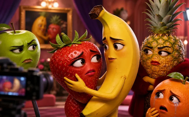 Crie novelas de frutas com IA pelo celular 🎬