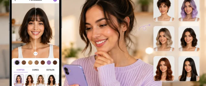 💇 Aplicativo para ver cortes de cabelo incríveis