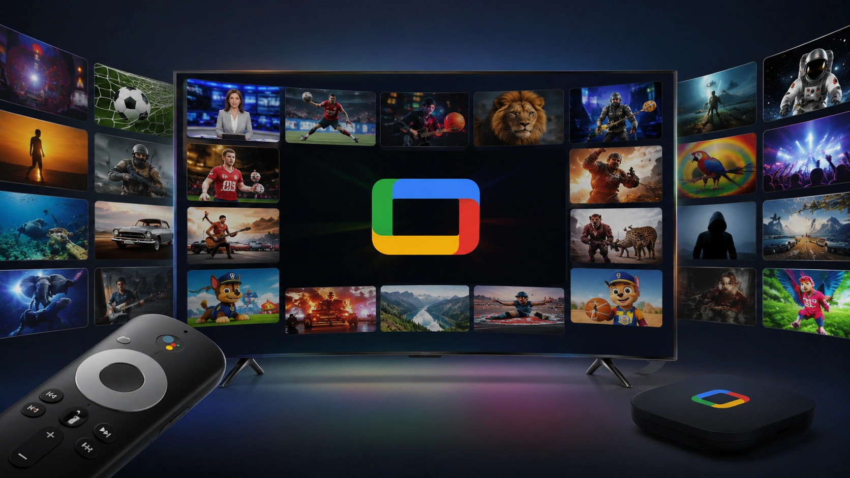 App Google TV canais grátis: 800+ Canais de TV ao Vivo
