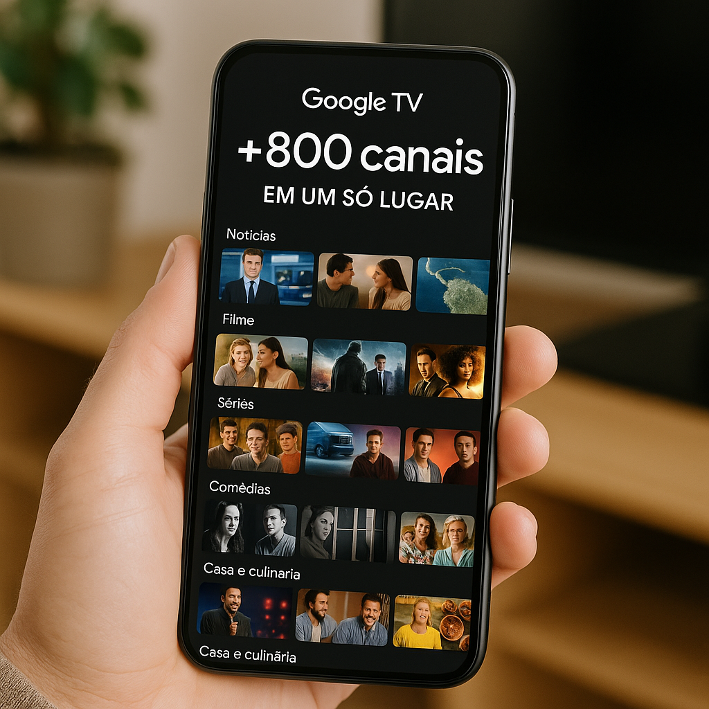 App Google TV: +800 Canais em Um Só Lugar