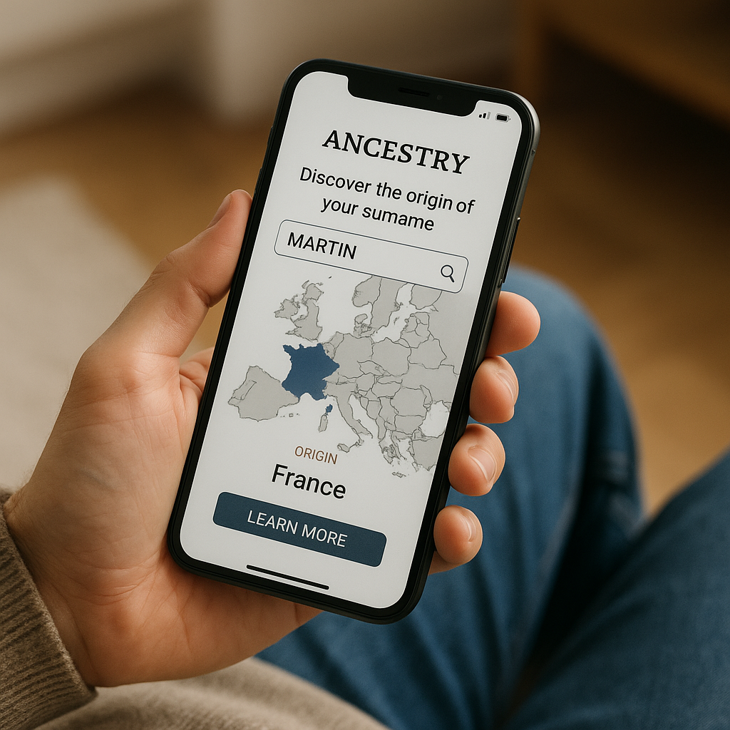 App sobre ancestralidade familiar: descubra a origem do sobrenome