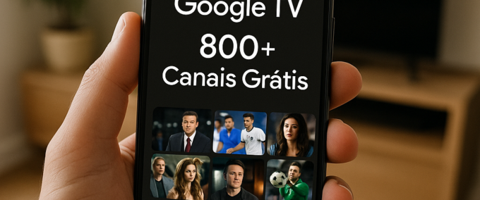 App Google TV: 800+ Canais Grátis