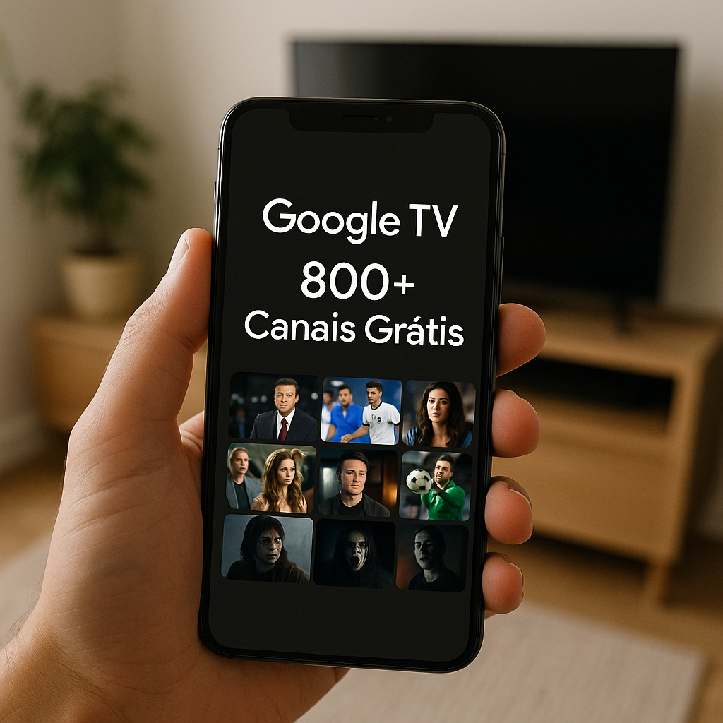 App Google TV: 800+ Canais Grátis