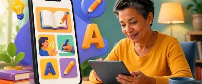 App Alfabetização de Adultos: Aprenda a Ler